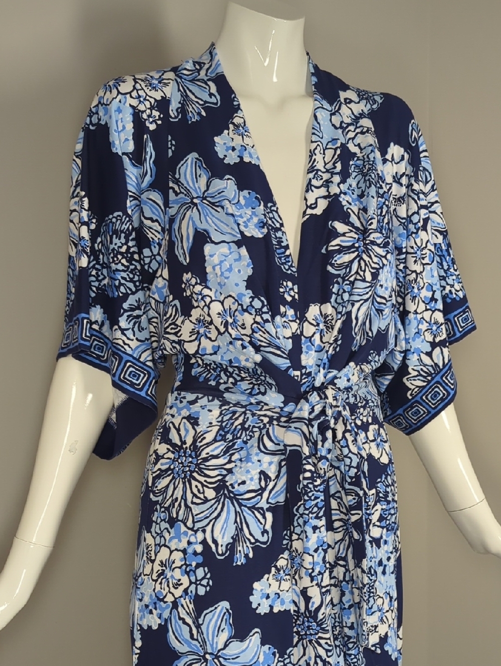 Lilly Pulitzer Navy Blue Floral Maxi Dress - Picture 5 of 9